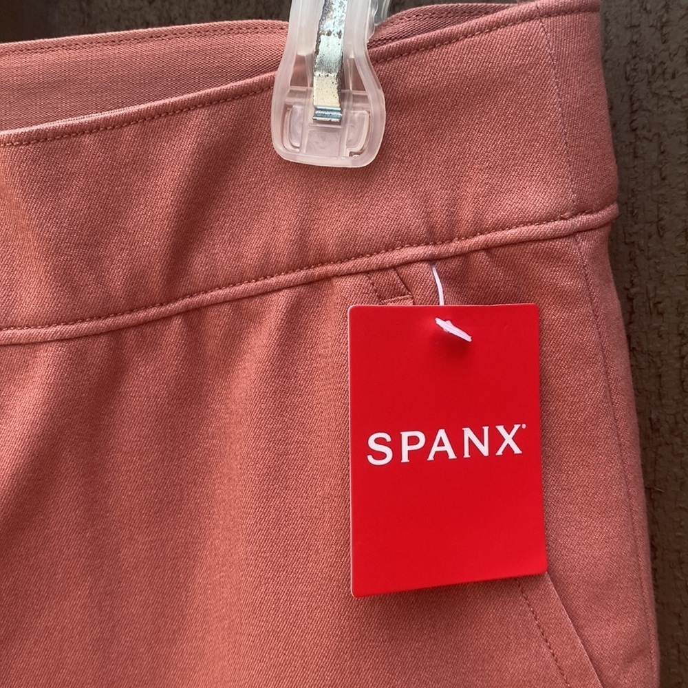 SPANX Women's Straight Leg Pants in Coral - Picture 6 of 14
